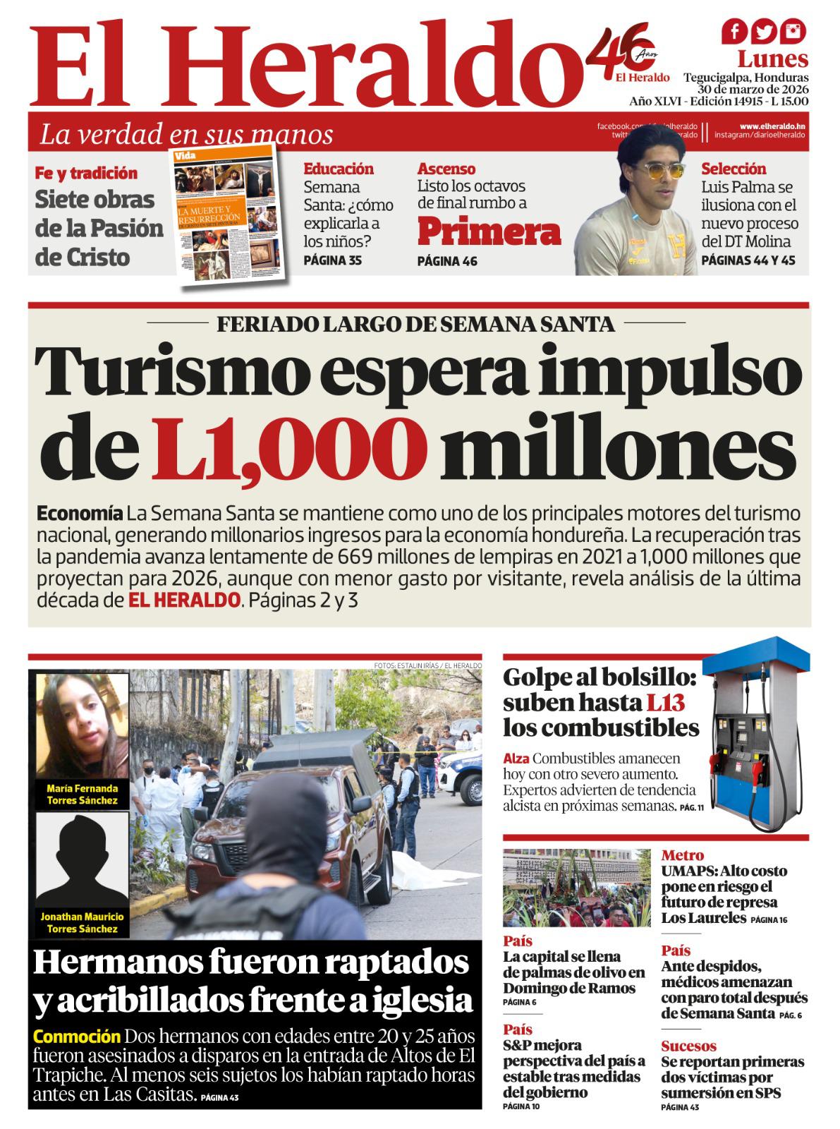 Turismo espera impulso de L1,000 millones