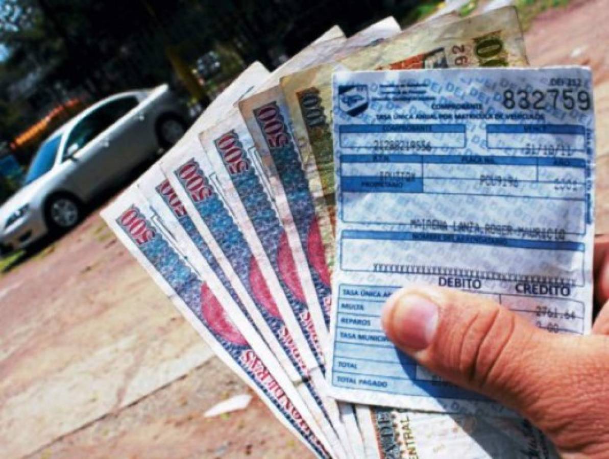 Honduras: Más de 1,600 millones pagaron propietarios de carros en matrícula