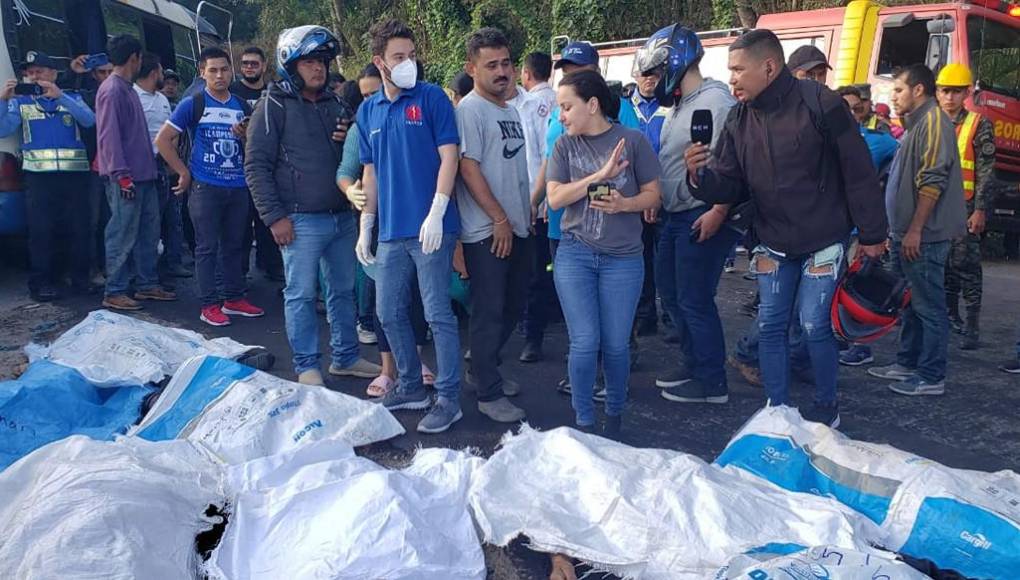 Luto en Copán: las dramáticas imágenes del accidente en San Juan de Opoa