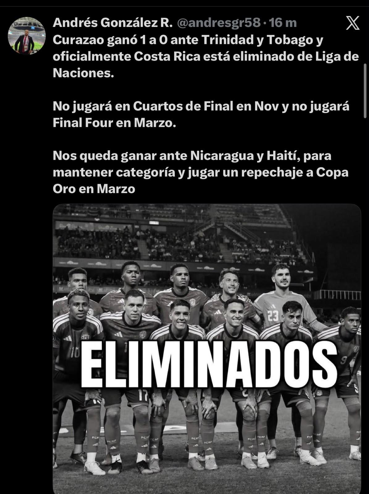 Prensa explota tras eliminación de Costa Rica en Concacaf: Una mancha la peor de la historia