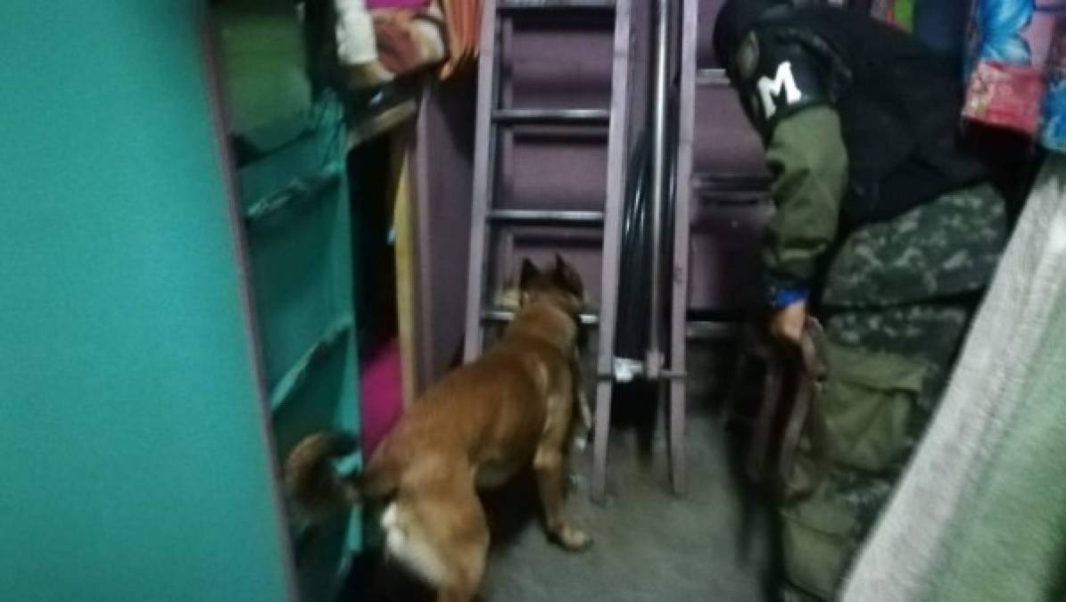 Con perros y pasamontañas, así llegaron agentes a inspeccionar varios centros penitenciarios de Honduras