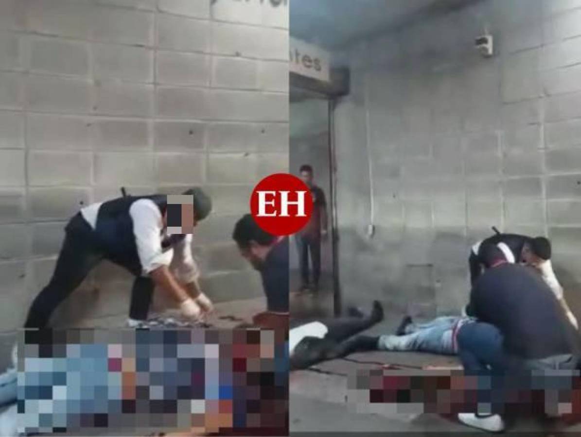 Difunden video de personas acercándose a los cuerpos de víctimas de masacre en bulevar Morazán