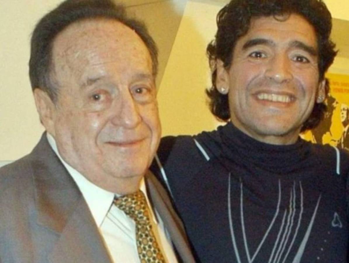 Maradona se emocionó al conocer a uno de sus mayores ídolos, Chespirito