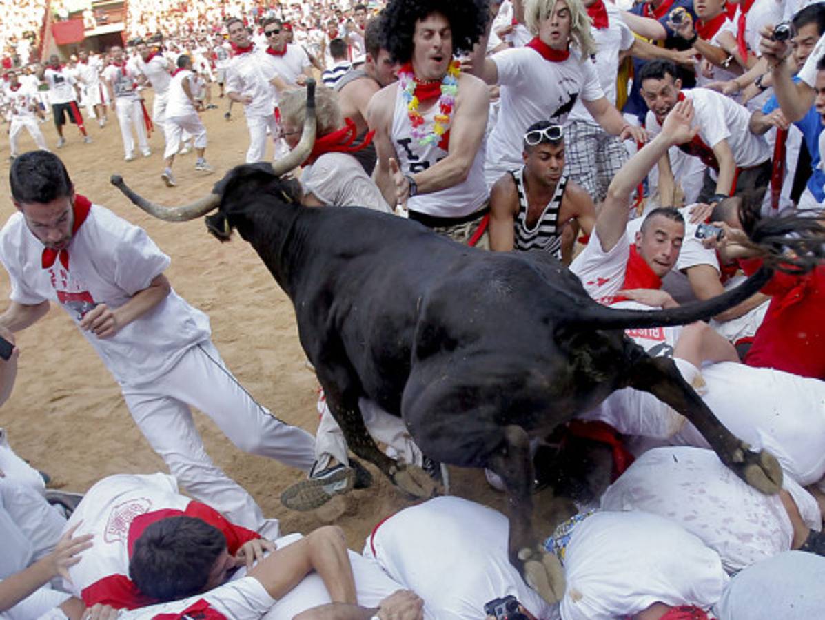 Impactantes imágenes del Festival de San Fermín