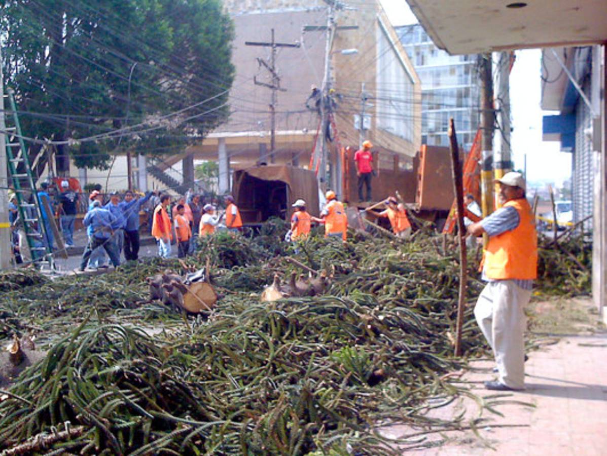 Limpieza en mercados y centro de la capital