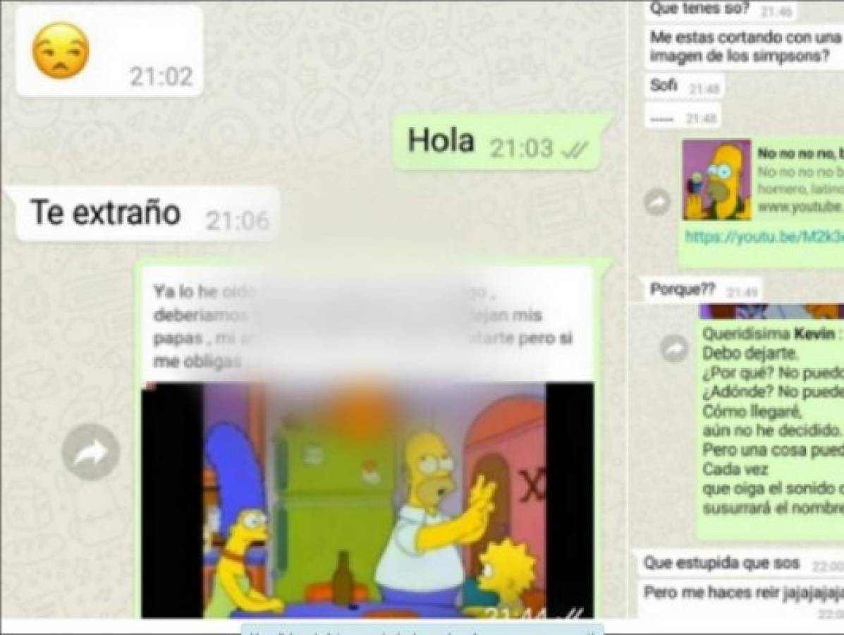 Chica rompe con su novia con imágenes de Los Simpson a través de WhatsApp