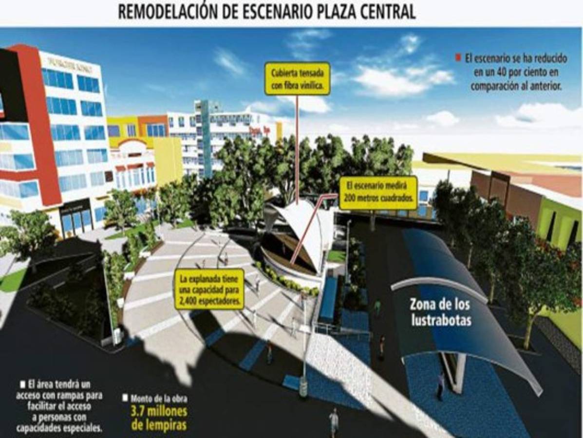 Moderno escenario revitalizará la cultura en la Plaza Central