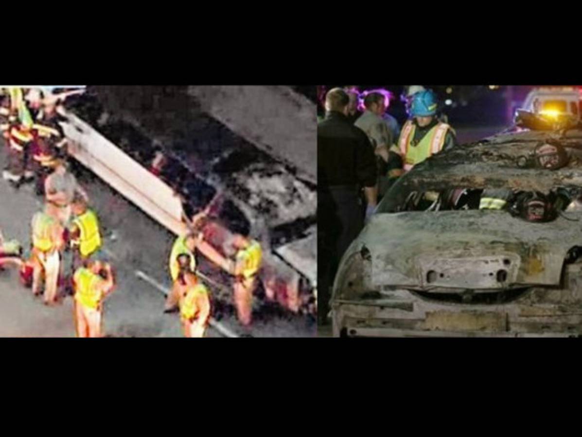 Novia de boda y amigas mueren al incendiarse limusina