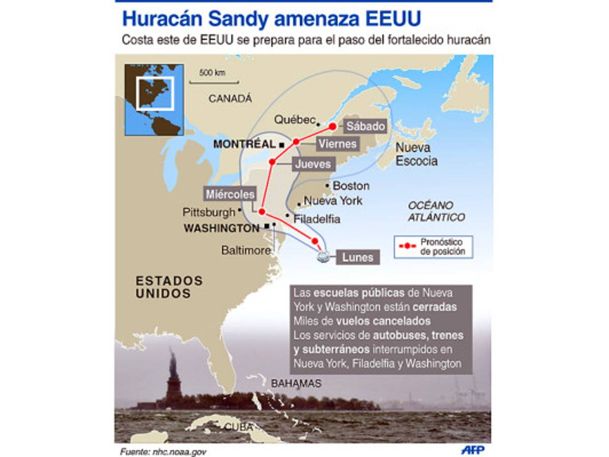Unos 200 mil hondureños en alerta por trayectoria de huracán Sandy