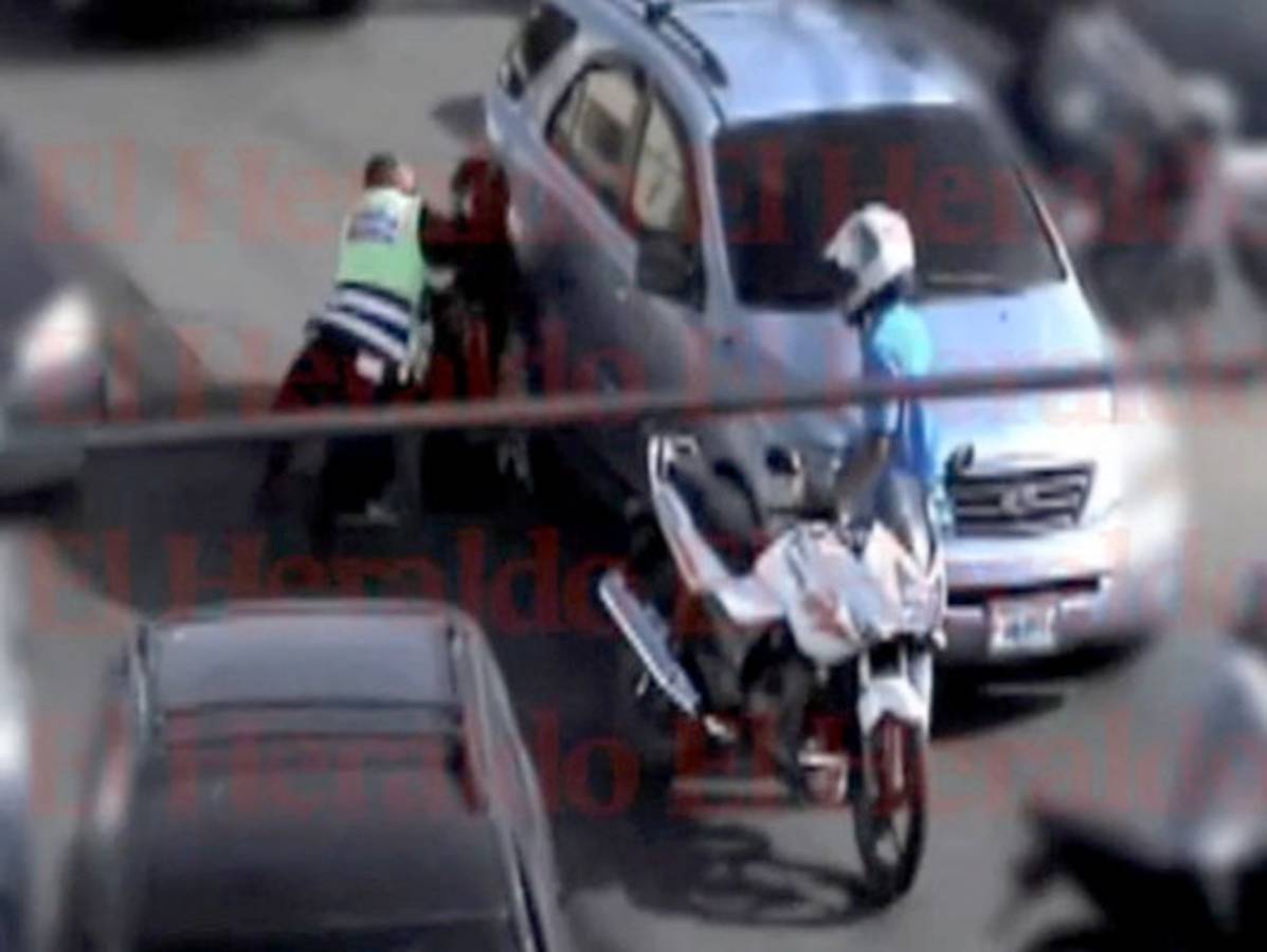 Honduras: Video registra crimen contra policía de Tránsito