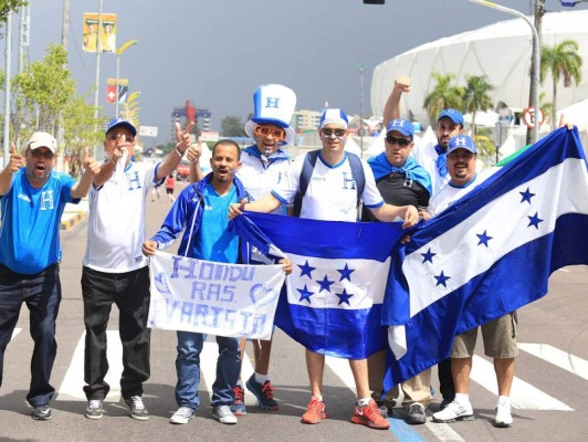 Los hondureños se toman la Arena da Amazonia