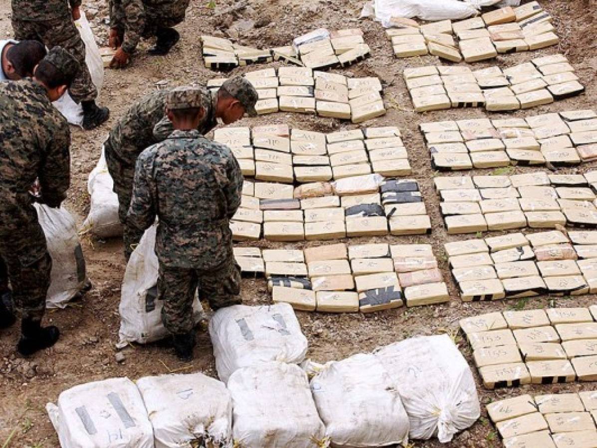 USD 85 millones en droga han sido decomisados en Honduras en 2014