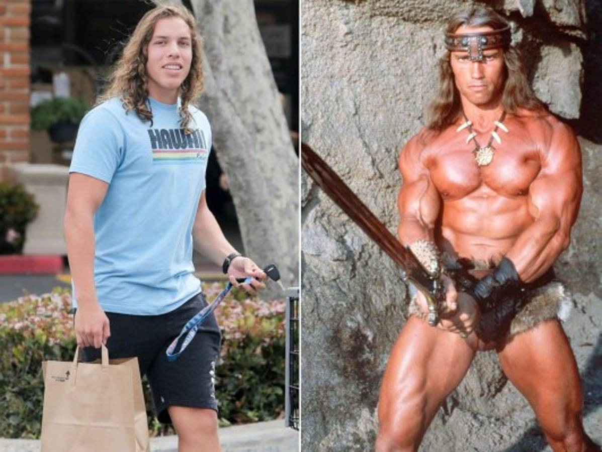 Arnold Schwarzenegger y su hijo 'secreto' son idénticos