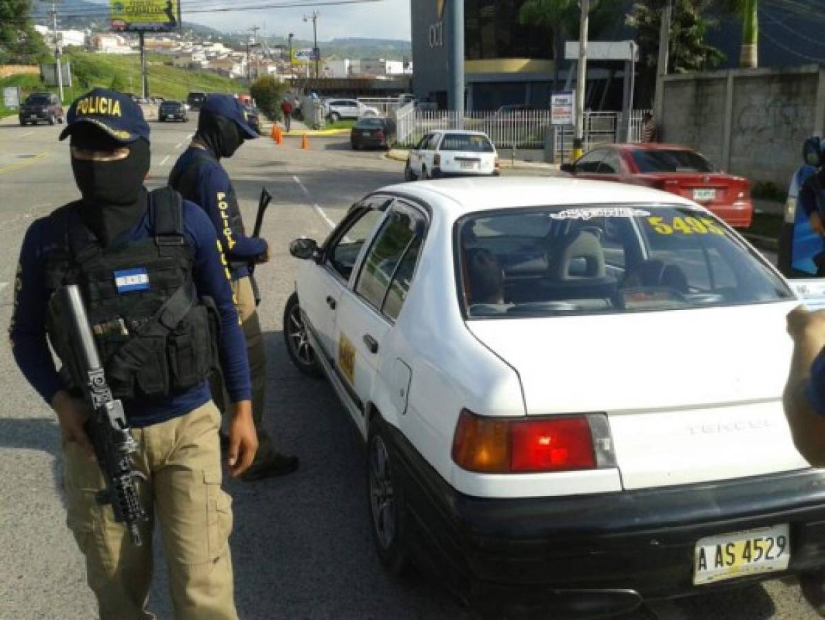Honduras: Operativos contra asaltos en taxis