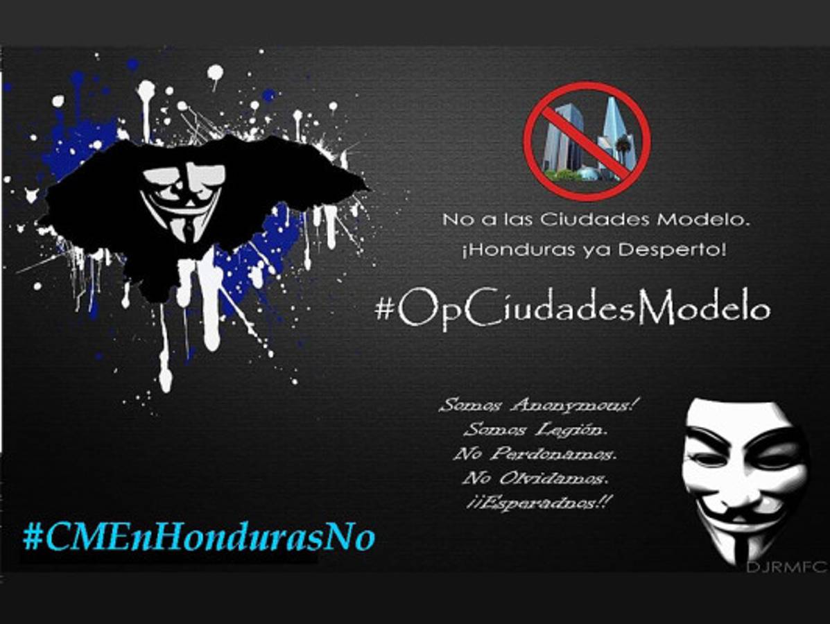 Ciberataque de Anonymous contra ciudades modelo en Honduras