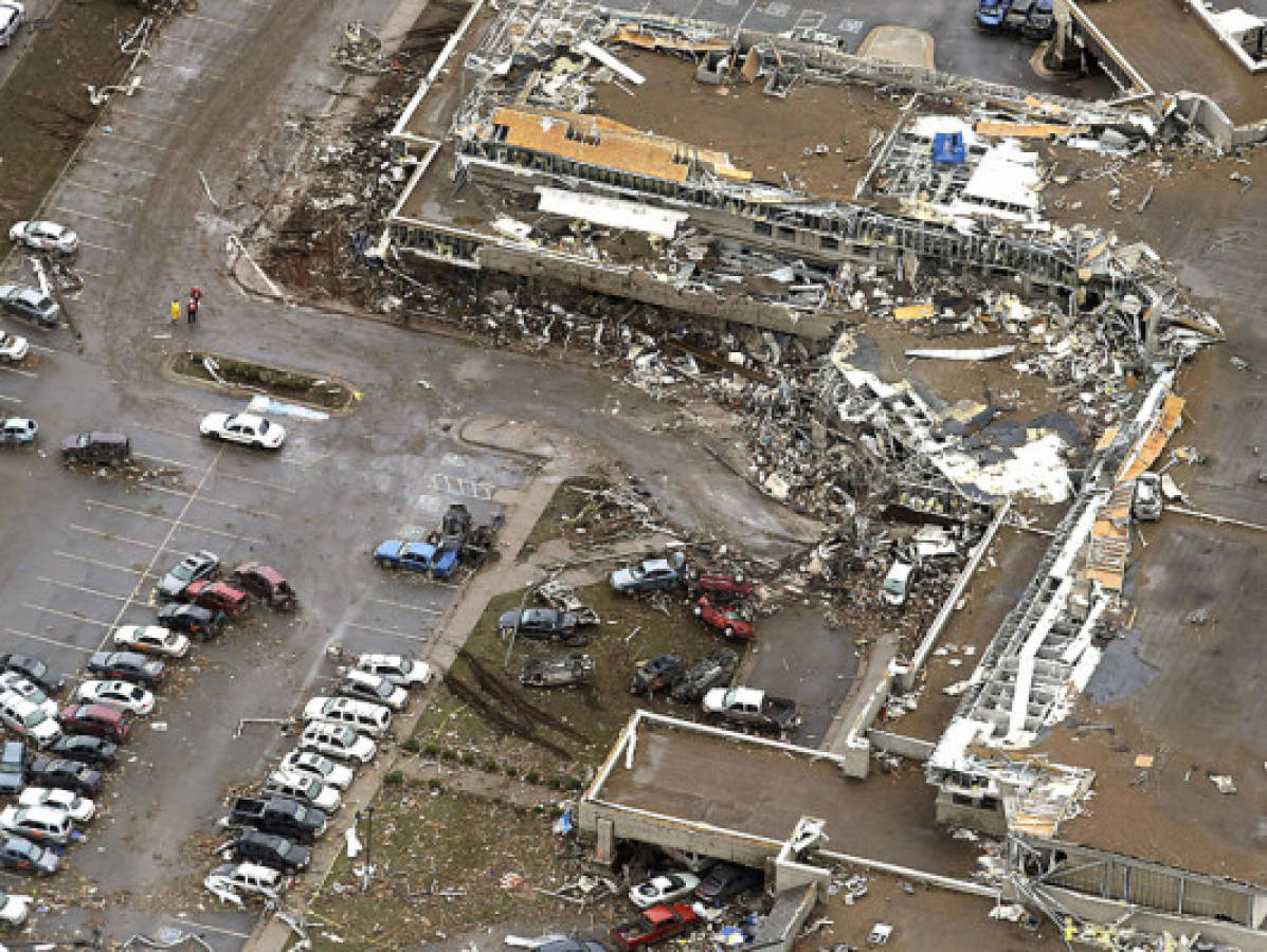 Tornado fue captado por satélite de la NASA