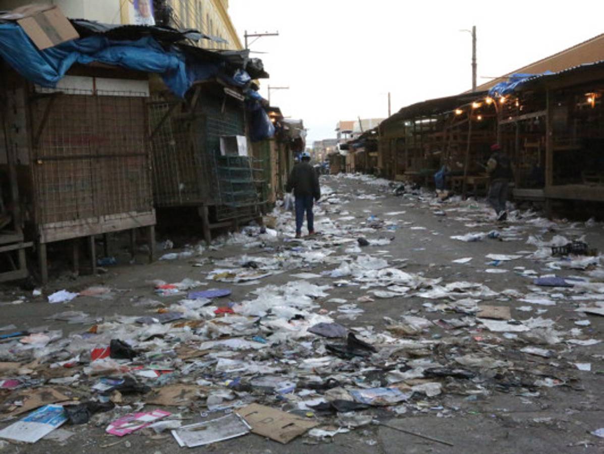 Festejo navideño dejó toneladas de basura en Tegucigalpa