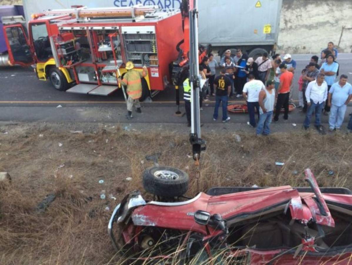 Dos muertos en accidente en carretera al norte de Honduras