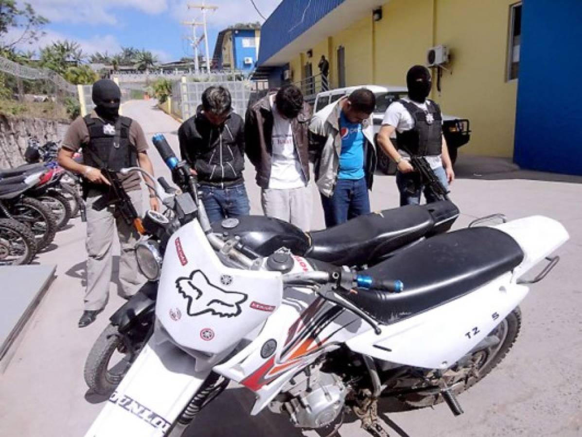 Los tipos de motos más robadas en Honduras