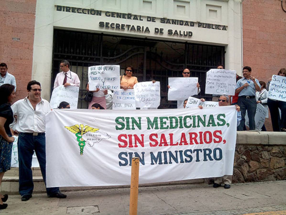 Paro de médicos en hospitales de Honduras