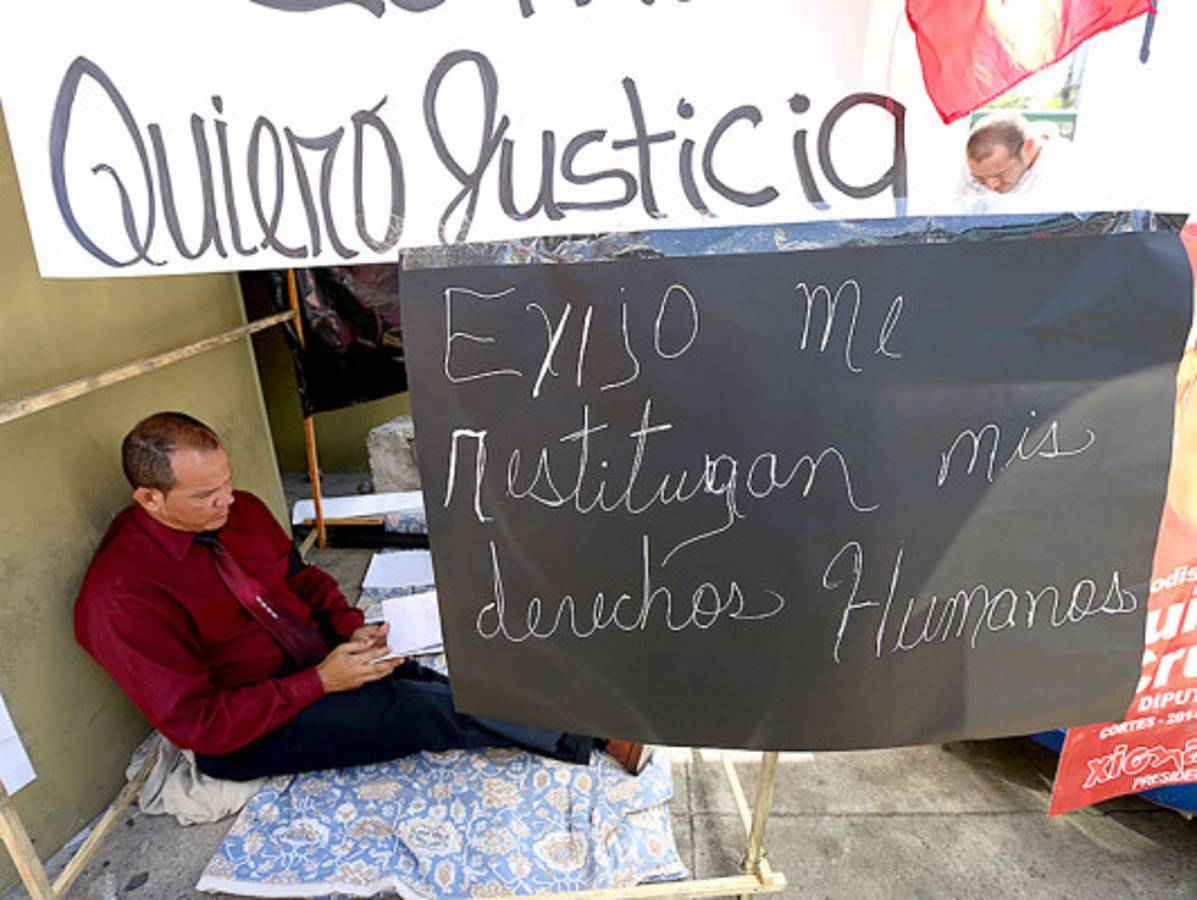 Candidato inhabilitado en huelga de hambre