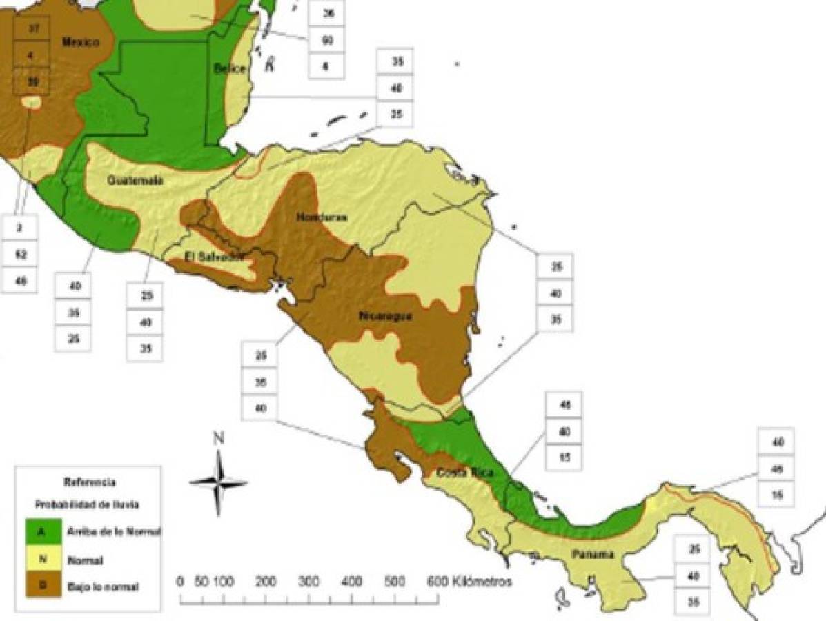 Honduras: Acumulados de lluvia serán más bajos durante 2015