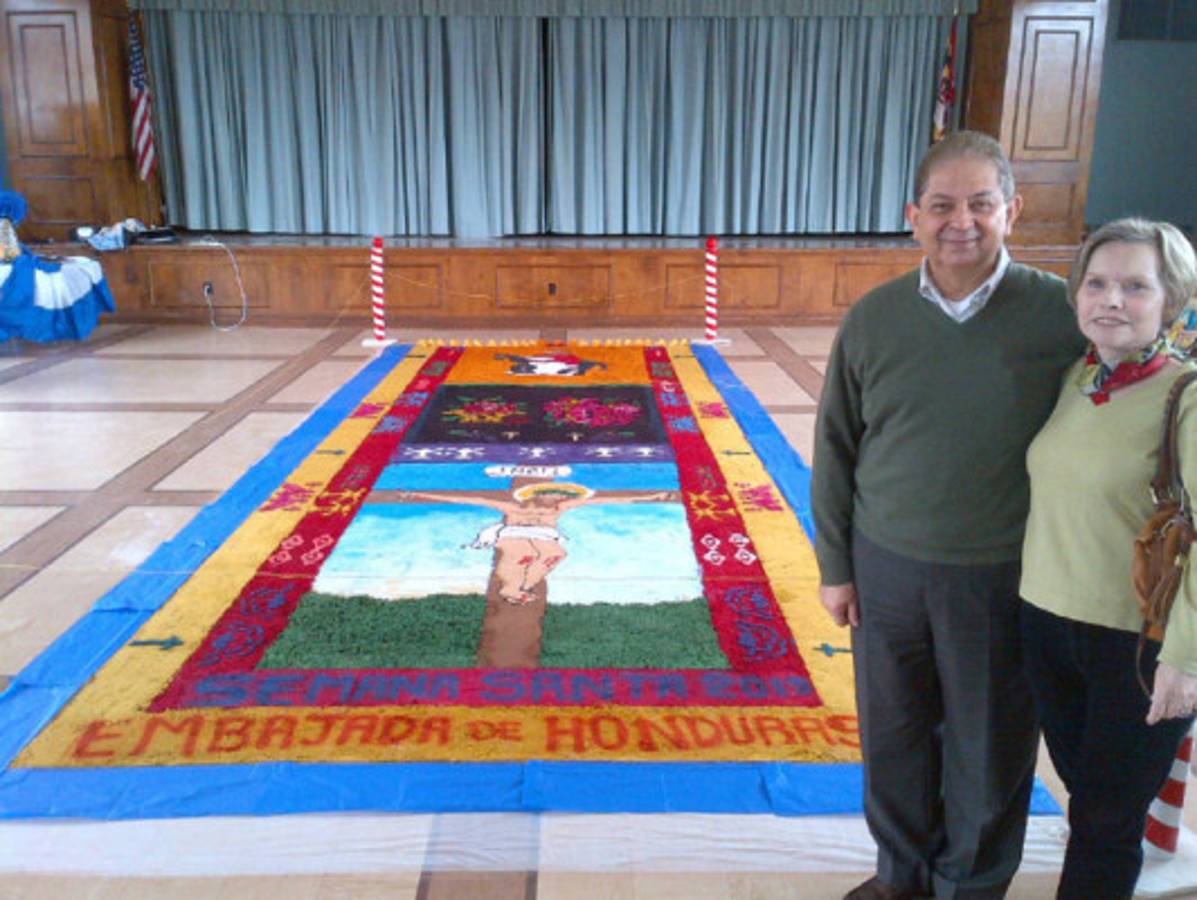 Alfombra hondureña en Washington