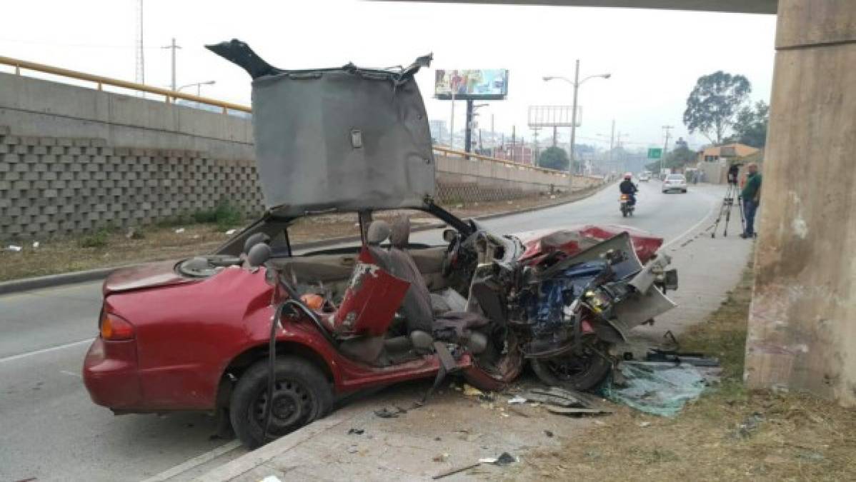 Así quedó el vehículo donde perdieron la vida dos mujeres tras fatal accidente de tránsito