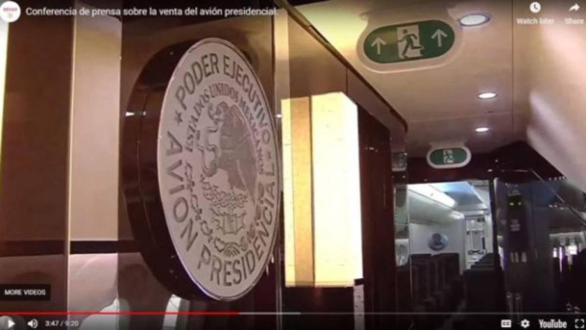 FOTOS: Así es el interior del lujoso avión presidencial de México