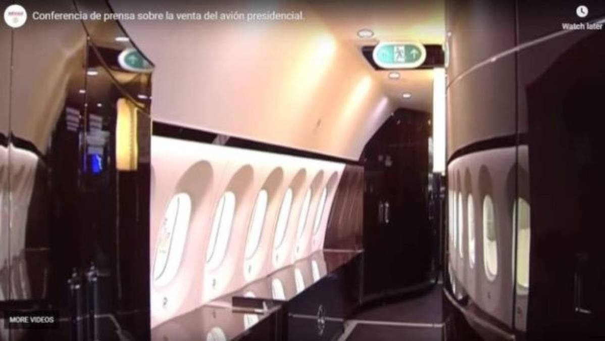 FOTOS: Así es el interior del lujoso avión presidencial de México