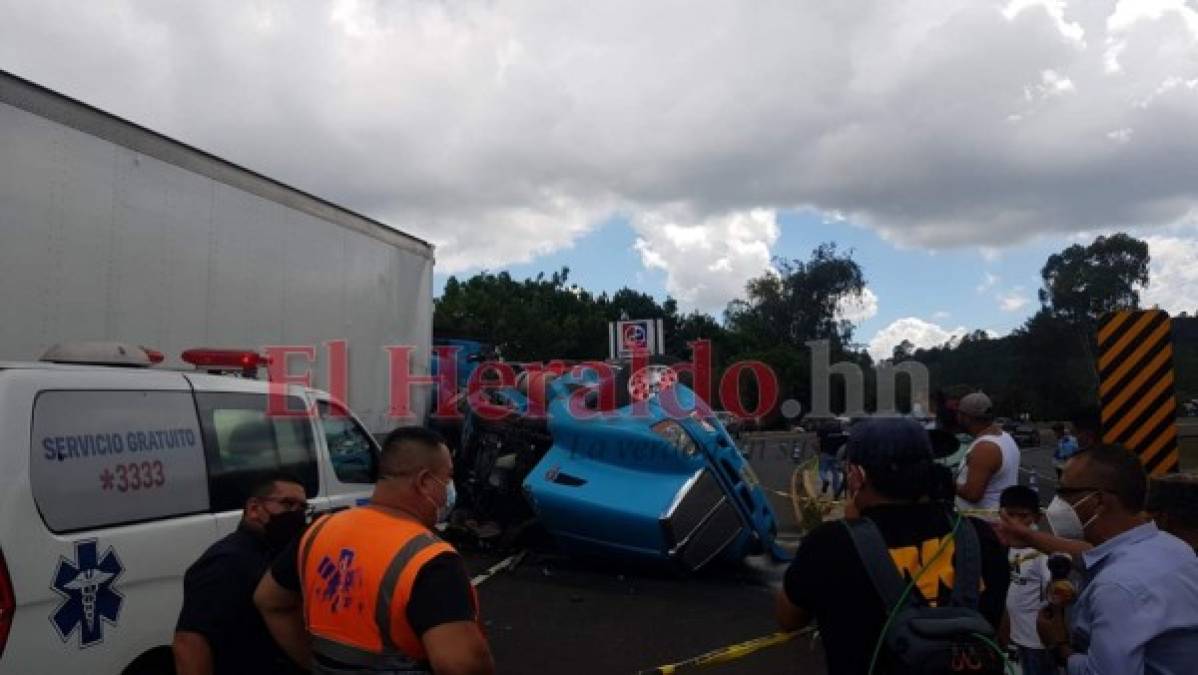 Luto y escombros: imágenes del trágico accidente de una rastra en Zambrano