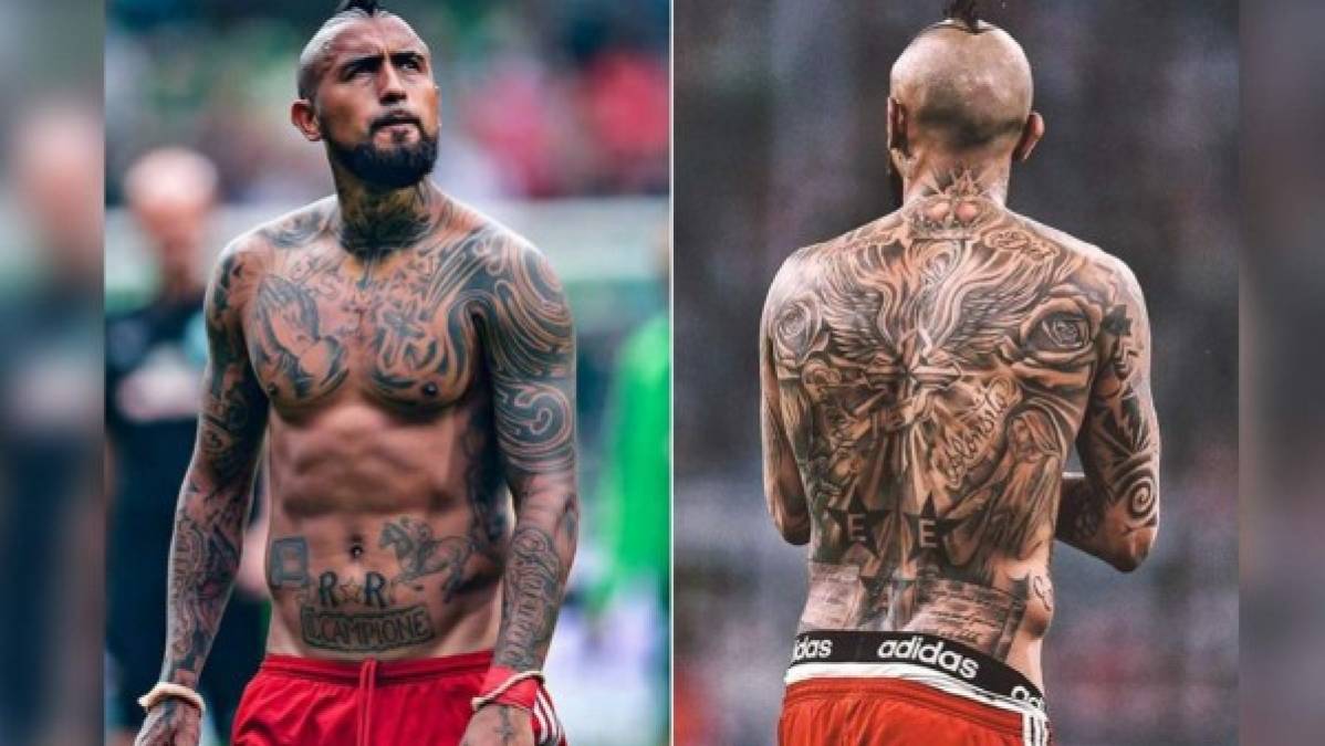 FOTOS: Conoce los tatuajes más extravagantes de los mejores futbolistas del mundo