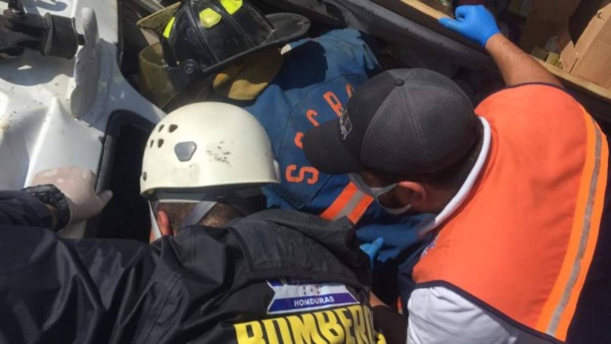 Las imágenes del aparatoso accidente en Copán que dejó 10 heridos