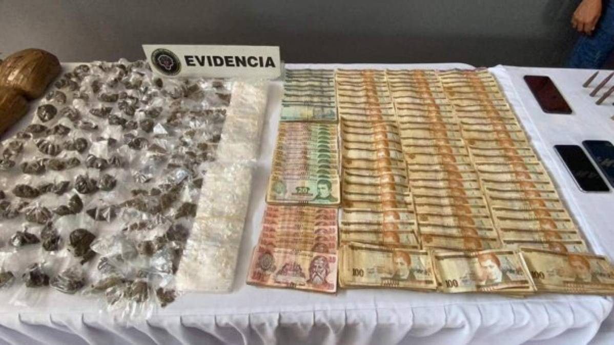 Explosivos, armas, dinero y drogas: decomisos a pandilleros en SPS (FOTOS)