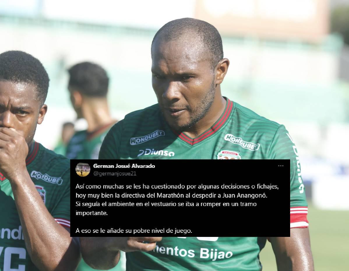 Reacción de la prensa tras polémica salida de Anangonó del Marathón: Hicieron lo correcto