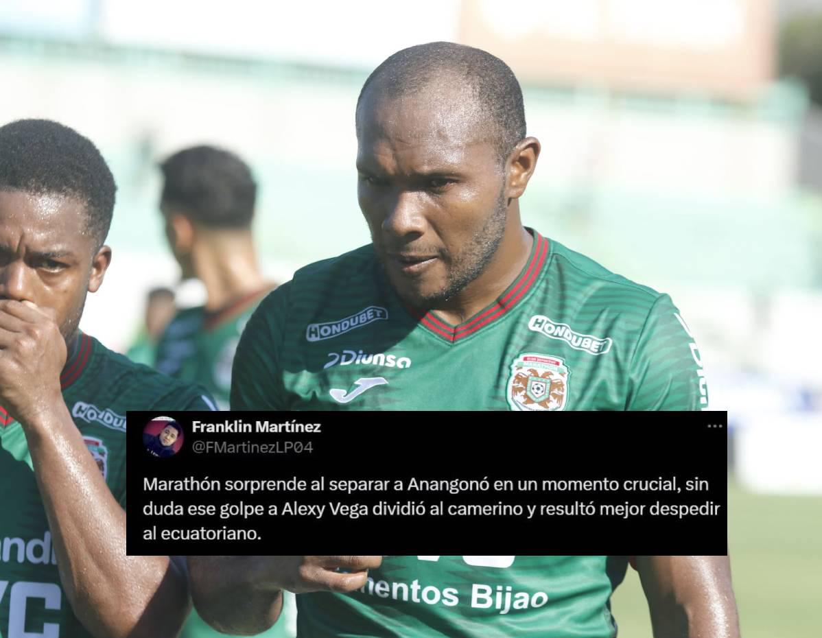 Reacción de la prensa tras polémica salida de Anangonó del Marathón: Hicieron lo correcto