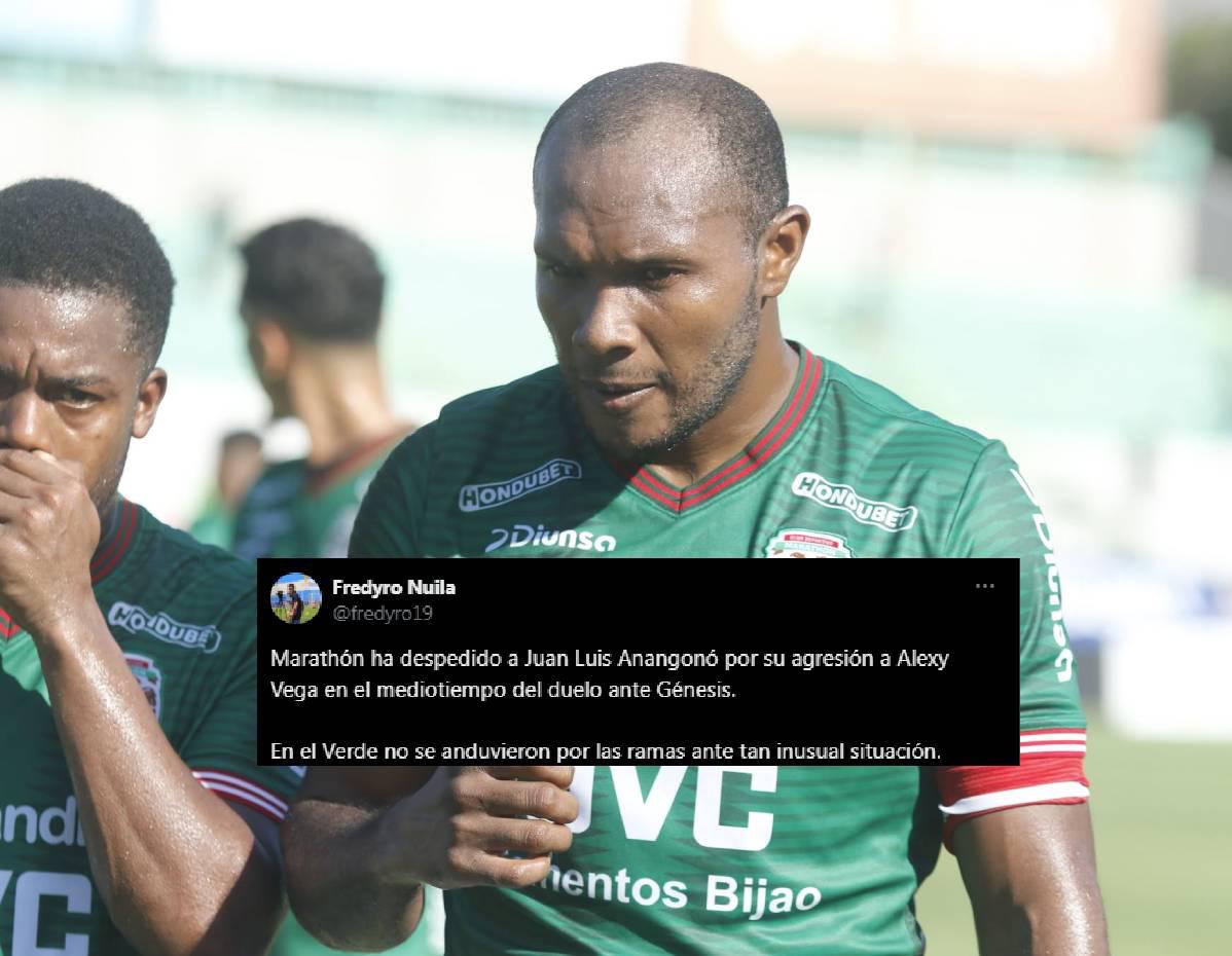 Reacción de la prensa tras polémica salida de Anangonó del Marathón: Hicieron lo correcto