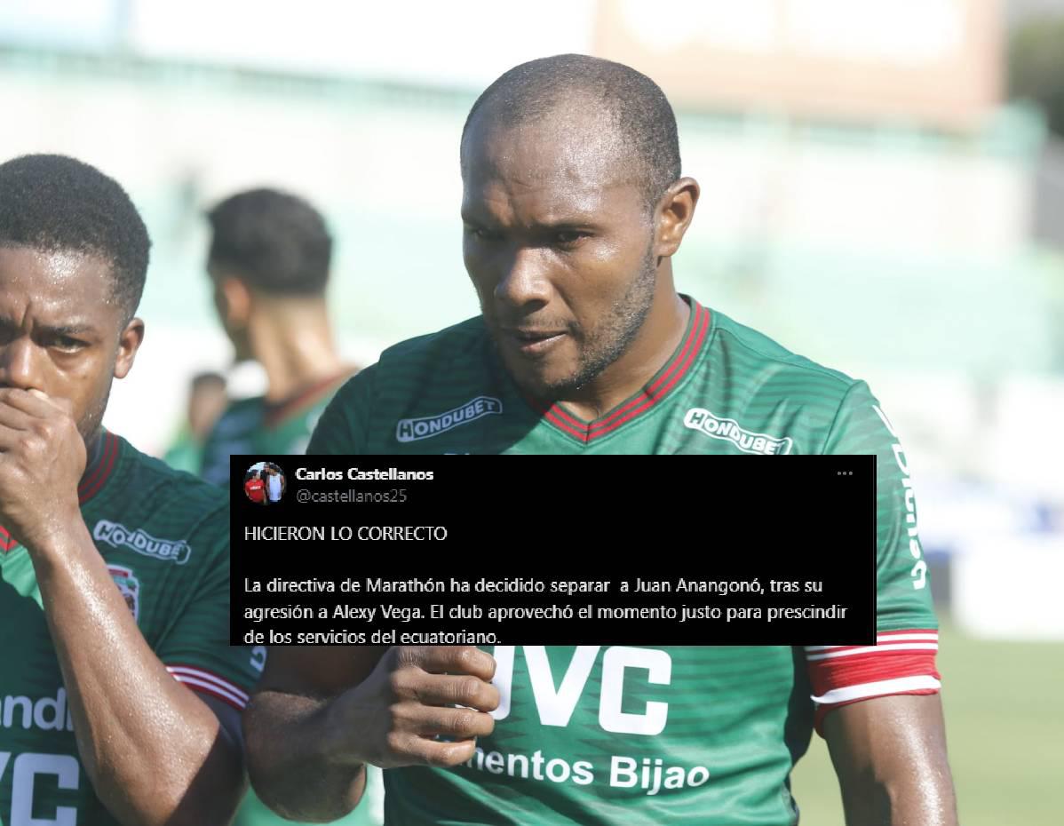 Reacción de la prensa tras polémica salida de Anangonó del Marathón: Hicieron lo correcto