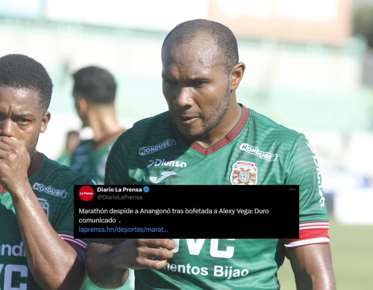 Reacción de la prensa tras polémica salida de Anangonó del Marathón: Hicieron lo correcto