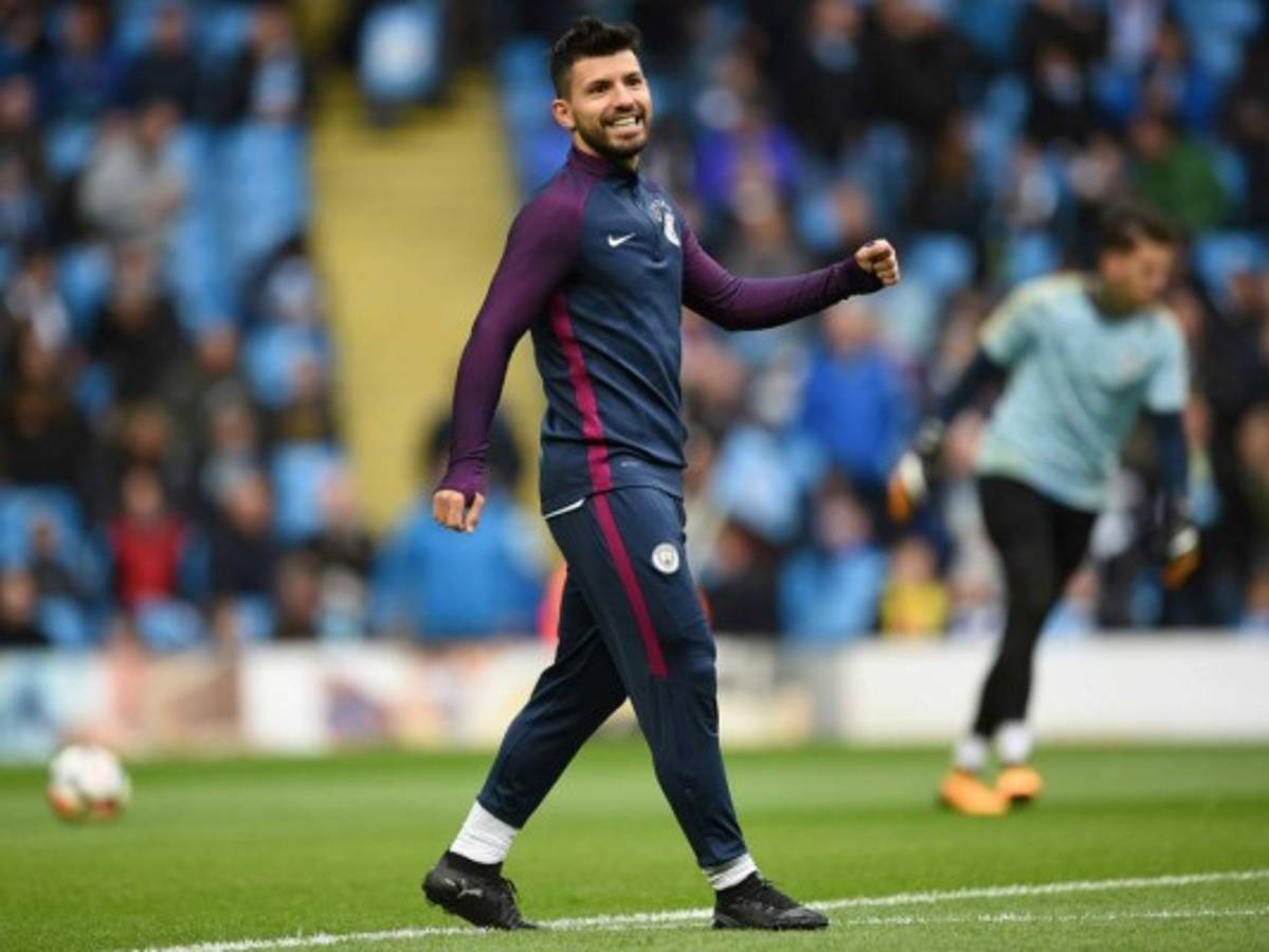 Agüero iguala el récord histórico de goles con el Mánchester City