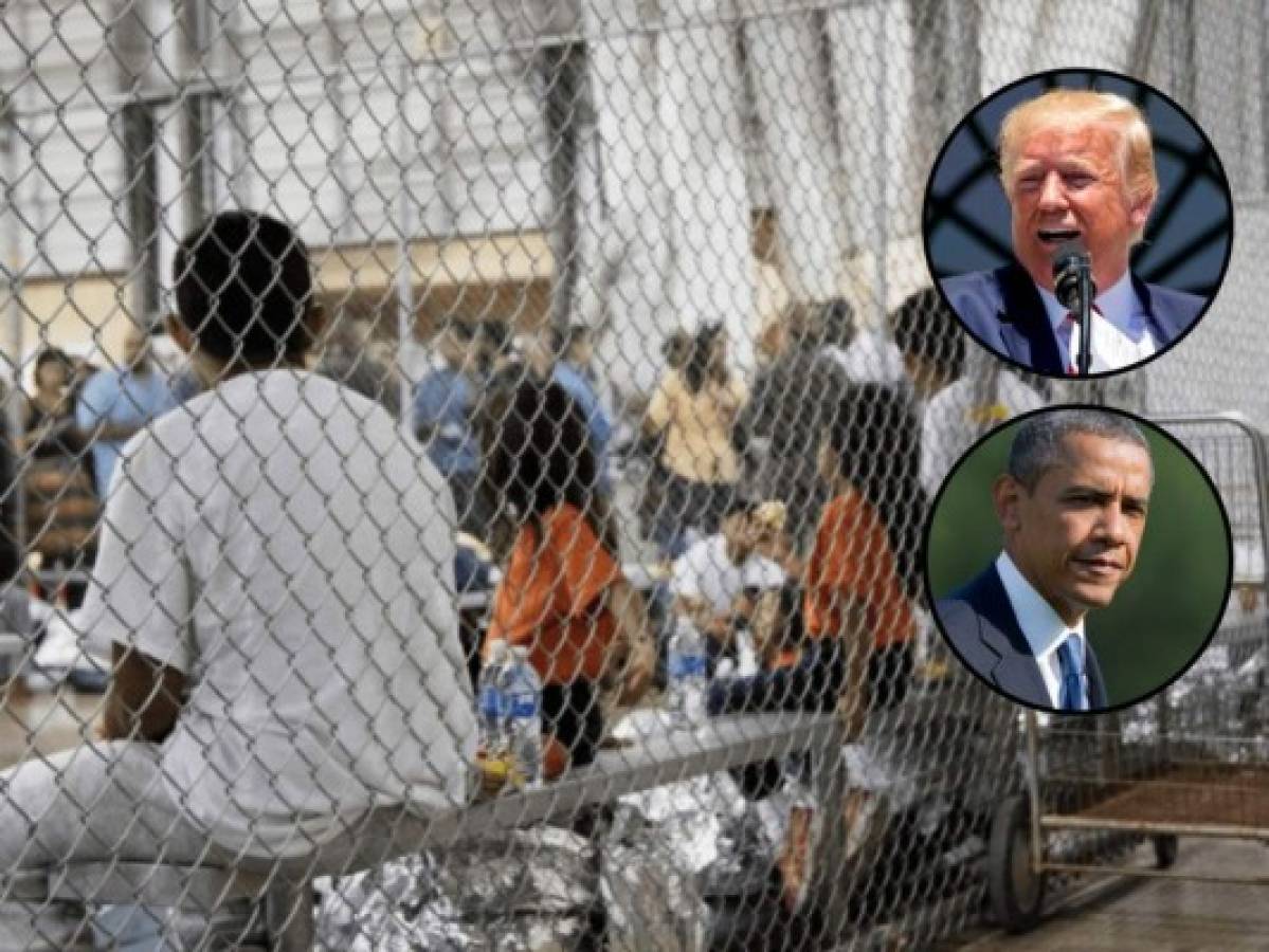 Donald Trump culpa a Barack Obama de construir jaulas para encerrar migrantes