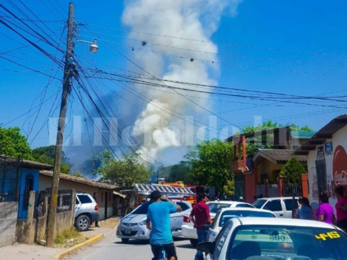 Incendio consume una vivienda en Comayagua
