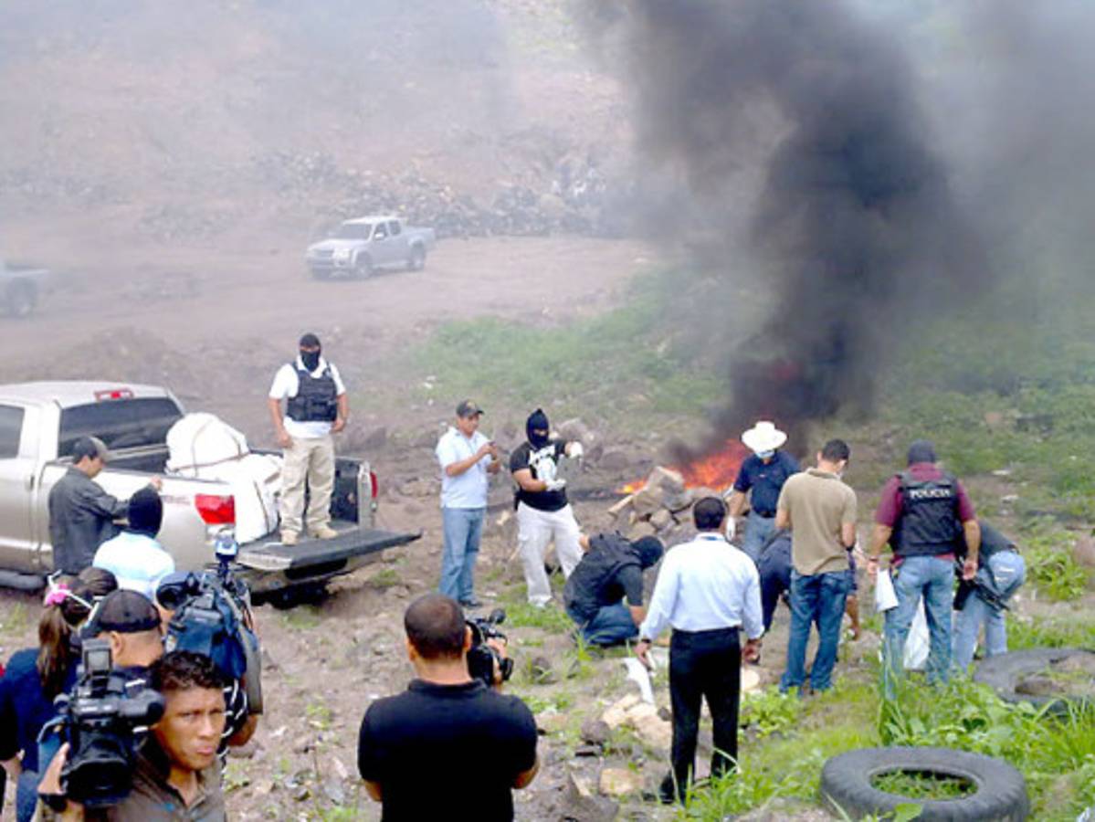Honduras: Incineran 456 kilos de cocaína incautados en operativos