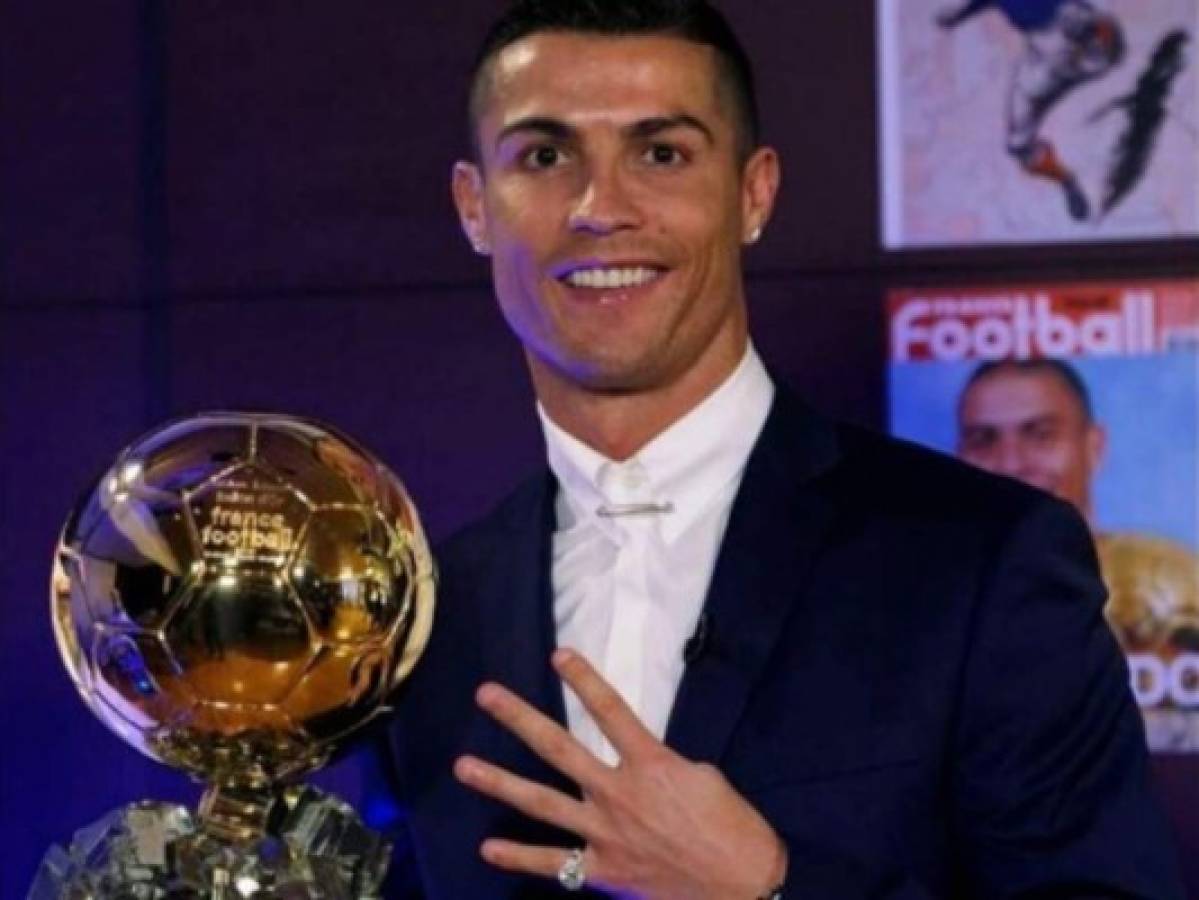 La reacción de Cristiano Ronaldo en las redes luego de ganar su cuarto Balón de Oro
