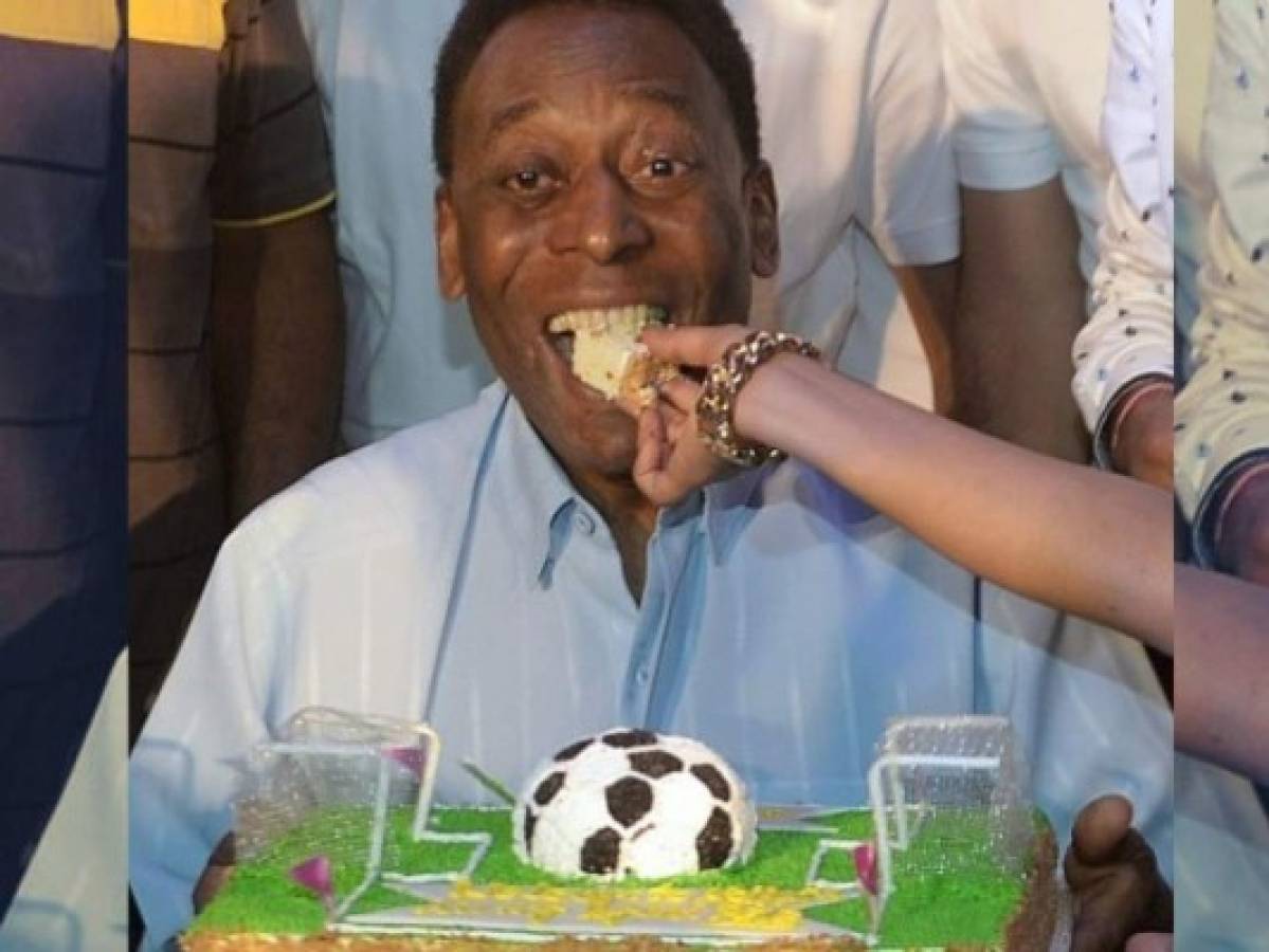 Pelé celebra animado sus 81 años y Santos le rinde homenaje