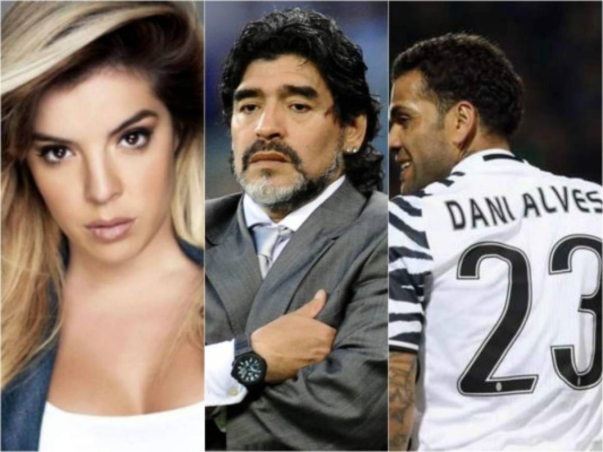Hija de Diego Maradona dedica polémico mensaje al brasileño Dani Alves