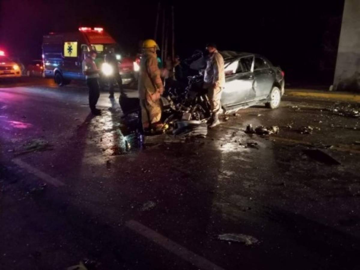 Conductor muere en aparatoso accidente en Yusguare, Choluteca