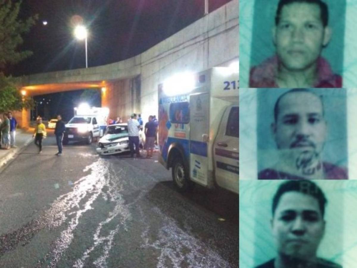 Cuatro muertos deja colisión contra puente desnivel de Villas del Sol en la capital