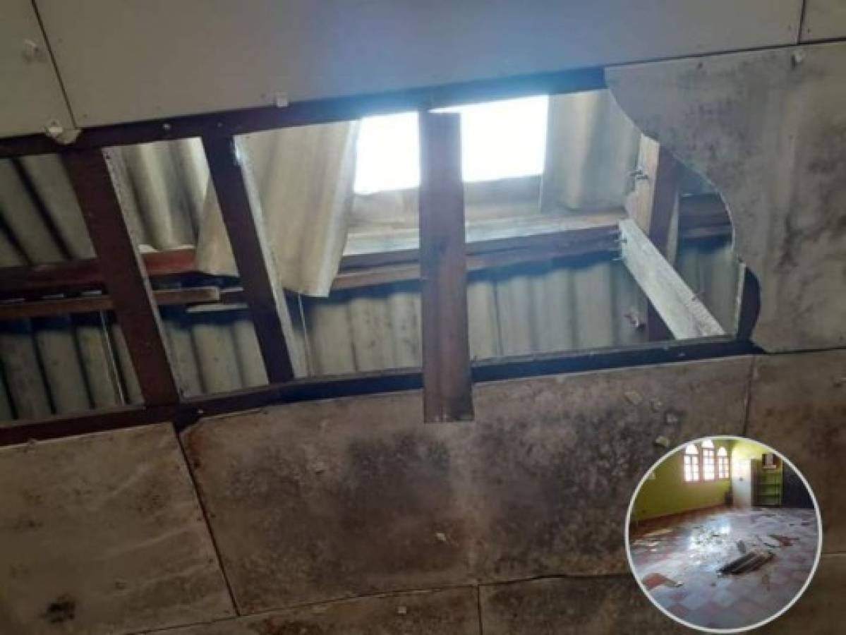Por negligencia colapsa techo de un centro educativo en Comayagua  
