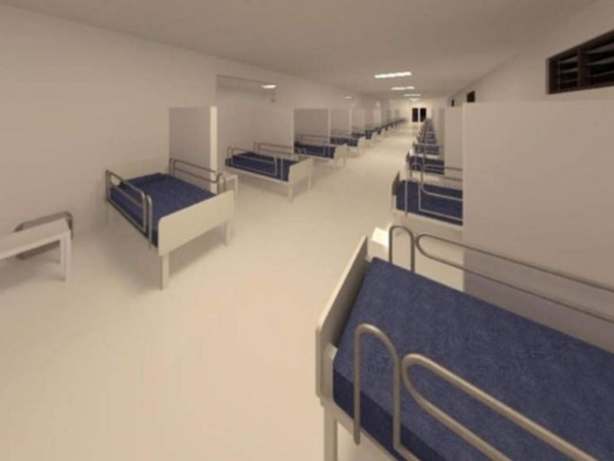 Olanchito está construyendo su propia sala covid-19 con 84 camas